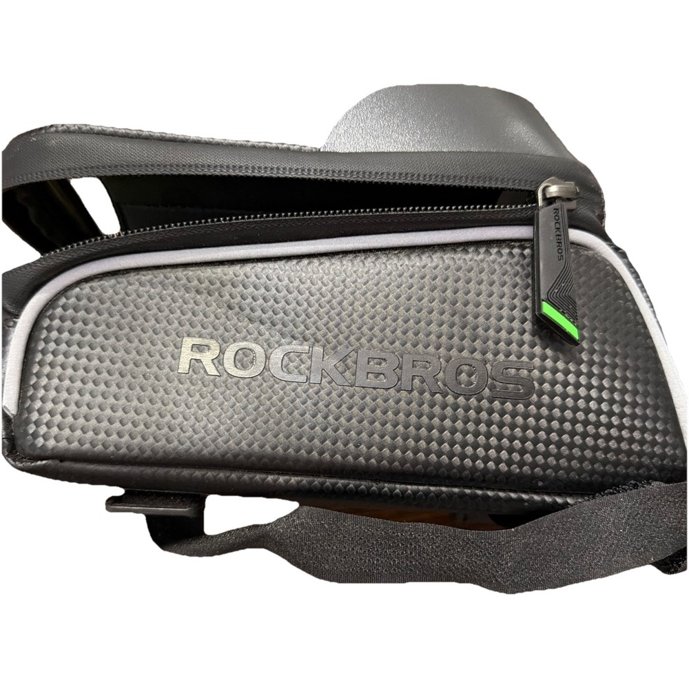 RockBros Black Water Resistant Frame Bag with Phone Holder for Cycling